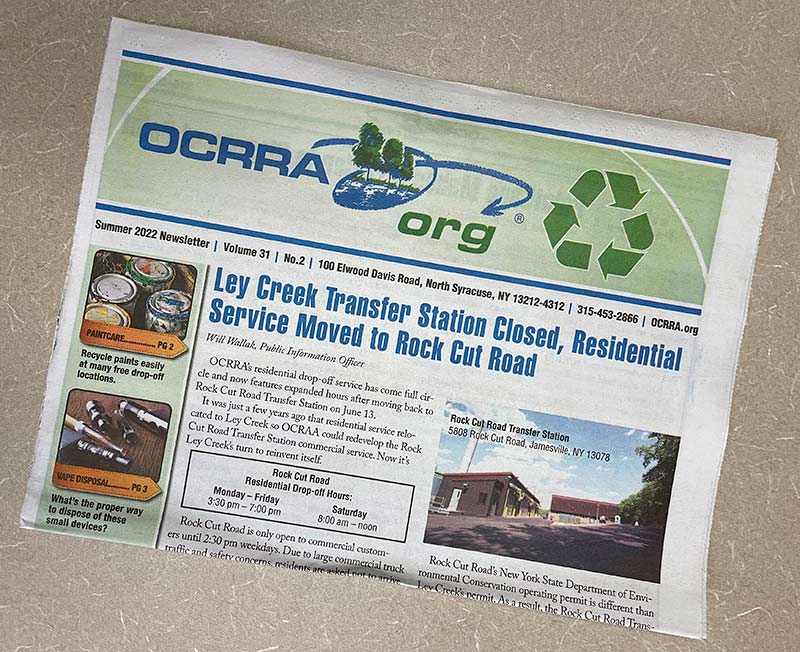 OCRRA's Summer 2022 Newsletter