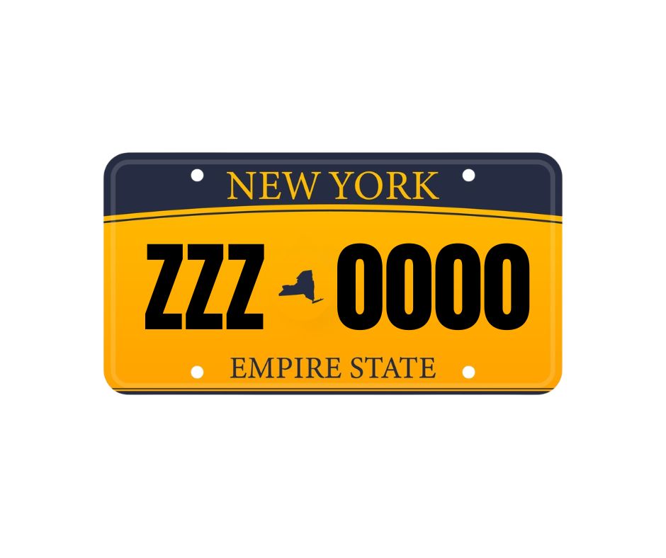 new york license plate