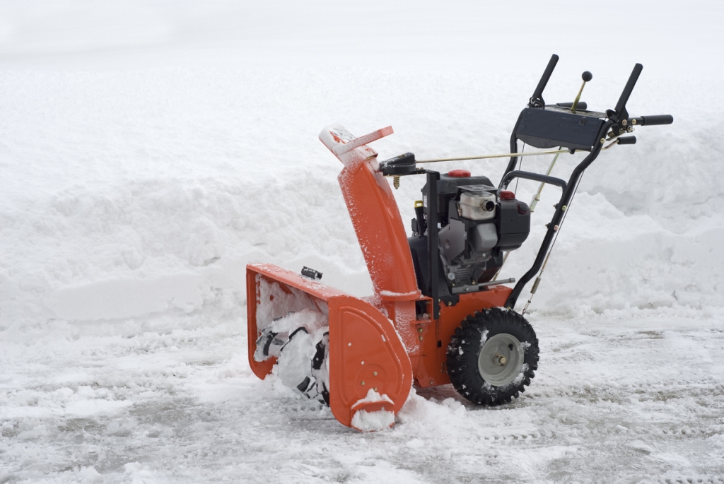 snowblower after clearing snow