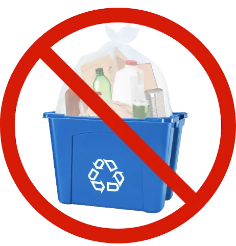 Don't bag those recyclables