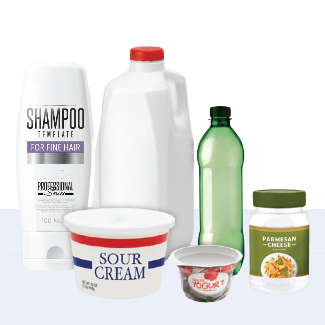Various plastic items